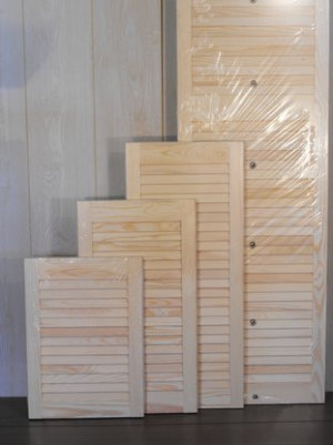 Serie Persiana Standard Aperta in Pino senza nodi